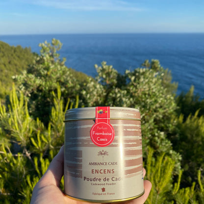 Packaging boite d'encens naturel décor provence