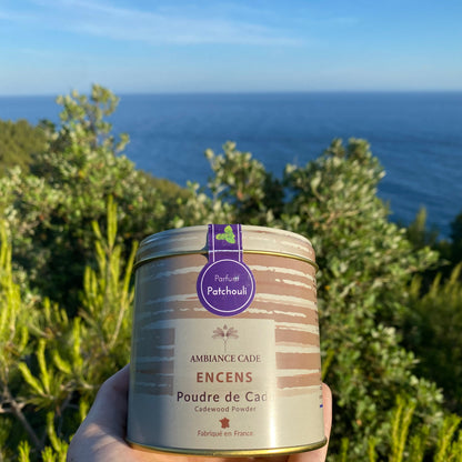 Packaging boite d'encens naturel décor provence