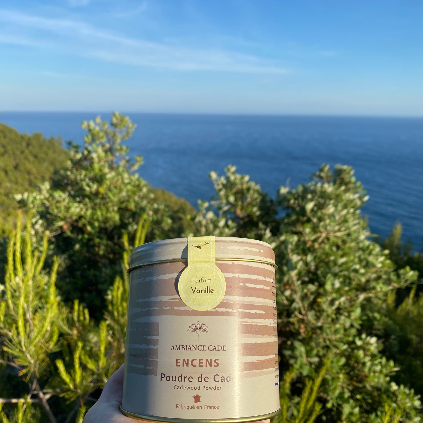 Packaging boite d'encens naturel décor provence