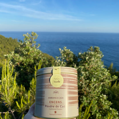 Packaging boite d'encens naturel décor provence