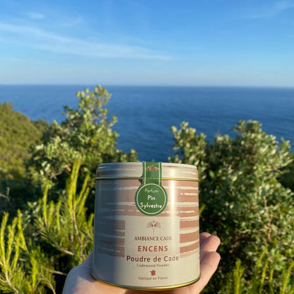 Packaging boite d'encens naturel décor provence