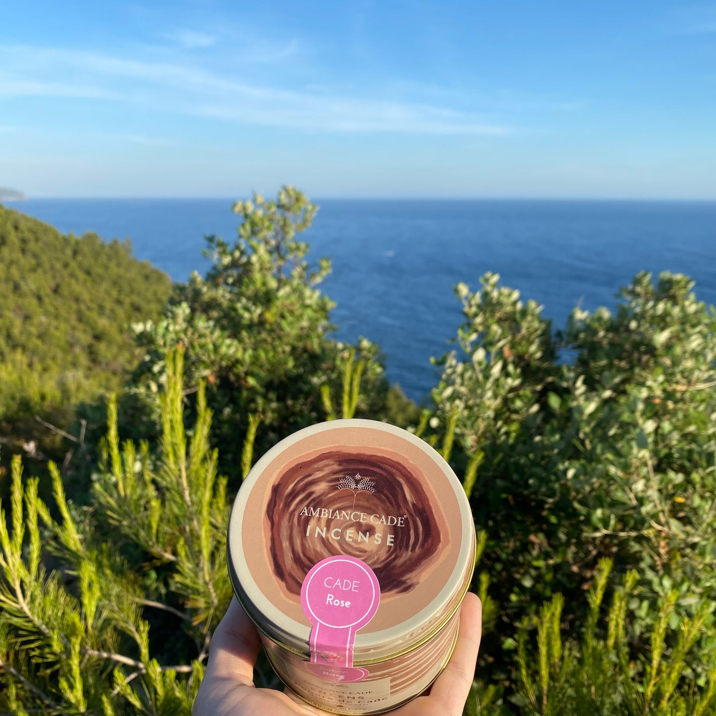 Packaging boite d'encens naturel décor provence