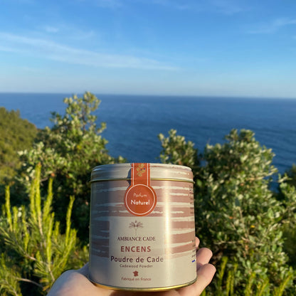 Packaging boite d'encens naturel décor provence