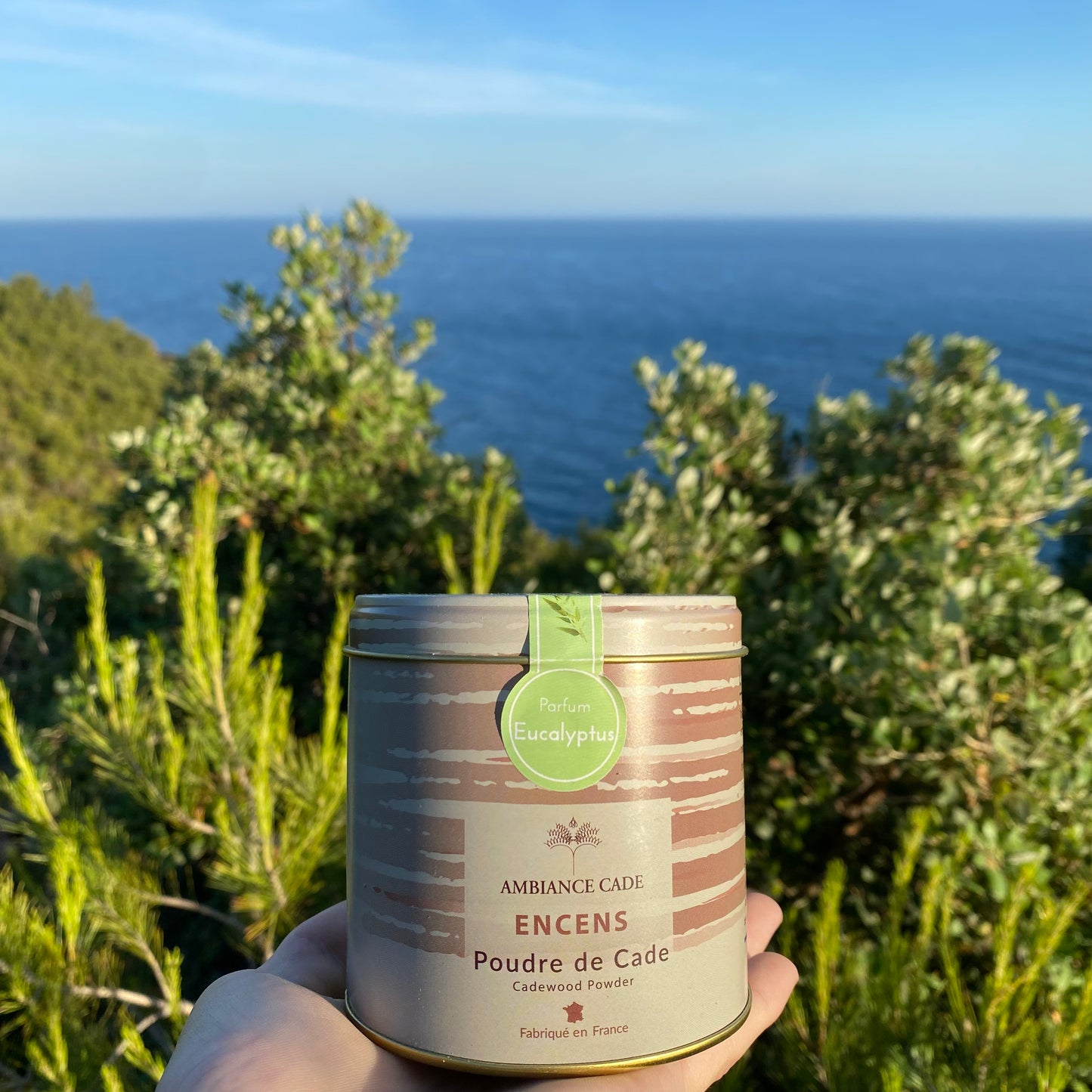 Packaging boite d'encens naturel décor provence