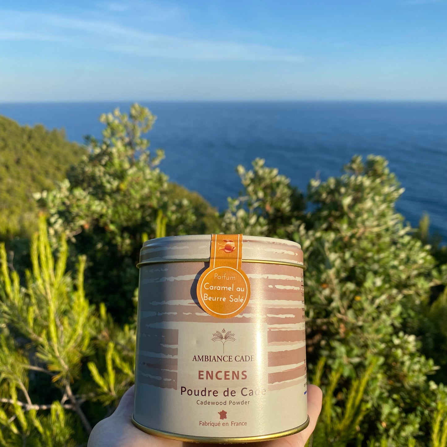 Packaging boite d'encens naturel décor provence