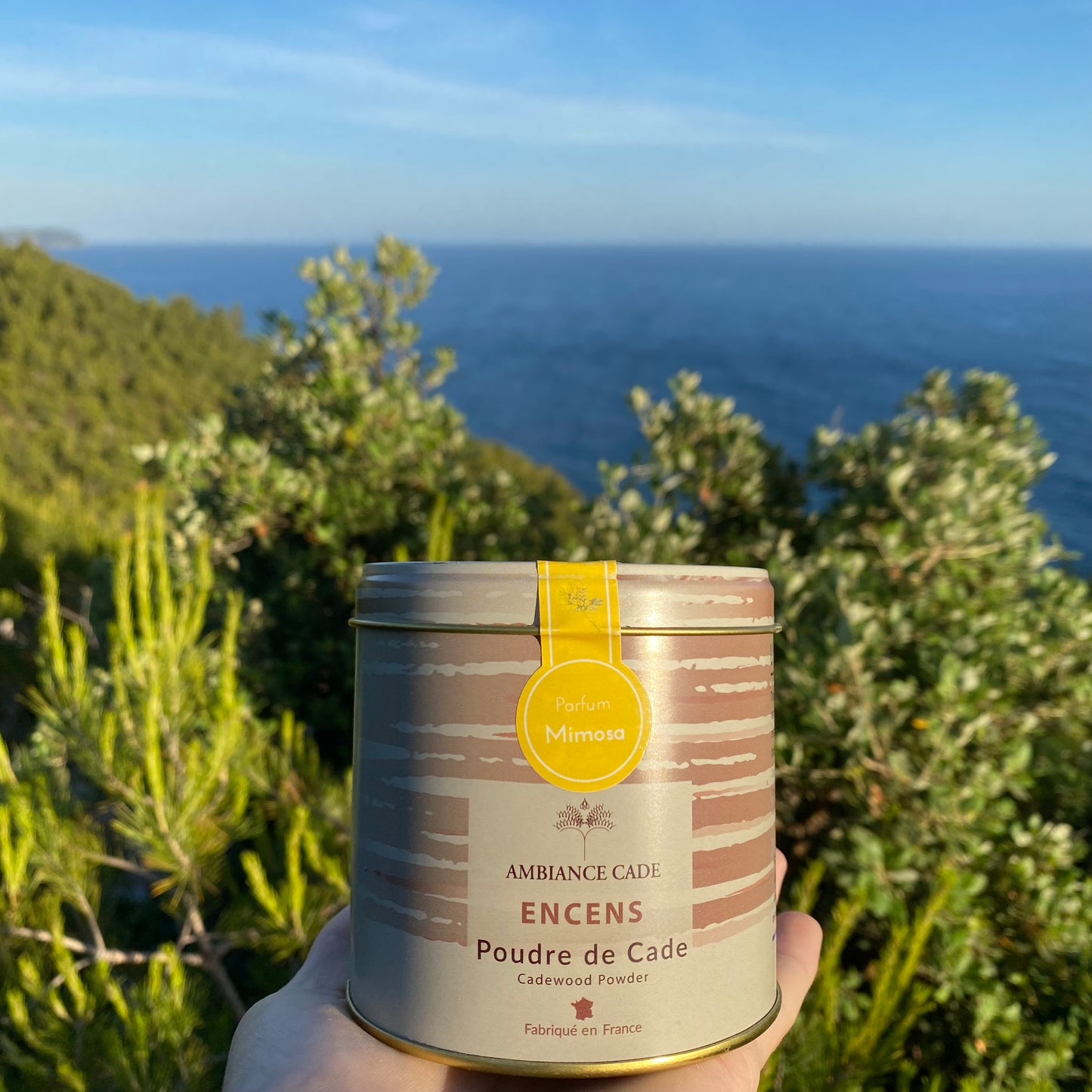 Packaging boite d'encens naturel décor provence