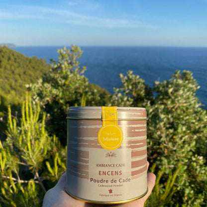 Packaging boite d'encens naturel décor provence