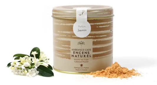 Boite d'encens naturel jasmin et bois de cade 