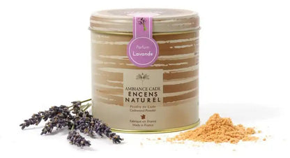 Boite d'encens naturel lavande et bois de cade 