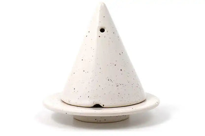 Diffuseur d'encens blanc moucheté