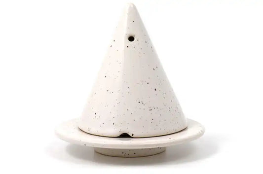 Diffuseur d'encens blanc moucheté