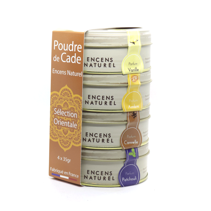 Sélection d'encens en poudre naturel