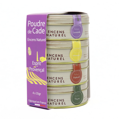 Sélection d'encens en poudre naturel