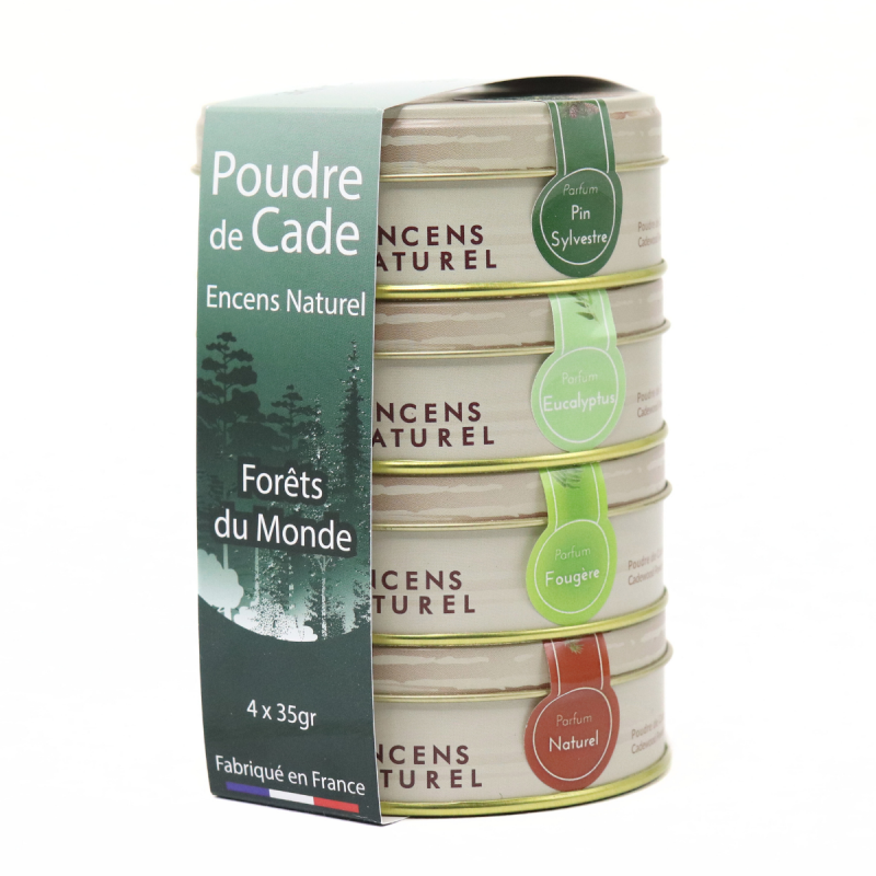 Sélection d'encens en poudre naturel