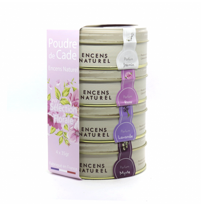 Sélection d'encens en poudre naturel